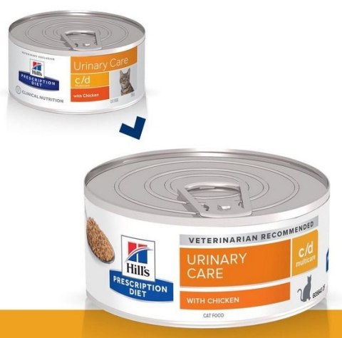 Hill's Prescription Diet c/d Feline z Kurczakiem pasztet puszka 156g Hill's Prescription Diet c/d Feline z Kurczakiem pasztet puszka 156g