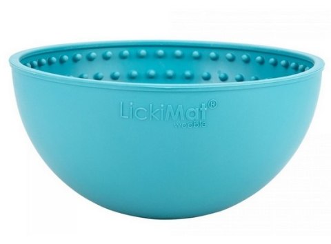 LickiMat Wobble Miska głęboka Jeżyk miękka turkusowa LickiMat Wobble Miska głęboka Jeżyk miękka turkusowa