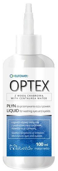 Optex - Płyn do przemywania oczu i powiek psa lub kota 100ml Optex - Płyn do przemywania oczu i powiek psa lub kota 100ml