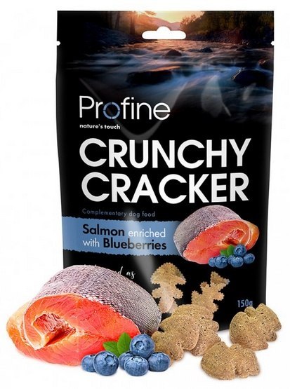 Profine Crunchy Cracker Łosoś z jagodami 150g Profine Crunchy Cracker Łosoś z jagodami 150g