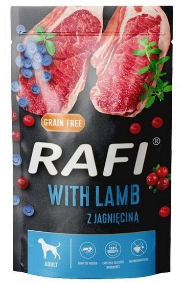 Rafi Pies Jagnięcina saszetka 500g Rafi Pies Jagnięcina saszetka 500g