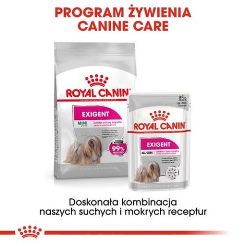 Royal Canin Exigent karma mokra dla wybrednych psów dorosłych, wszystkich ras, pasztet saszetka 85g Royal Canin Exigent karma mokra dla wybrednych psów dorosłych, wszystkich ras, pasztet saszetka 85g