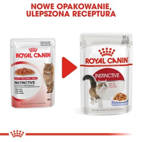 Royal Canin Instinctive w galaretce karma mokra dla kotów dorosłych, wybrednych saszetka 85g Royal Canin Instinctive w galaretce karma mokra dla kotów dorosłych, wybrednych saszetka 85g