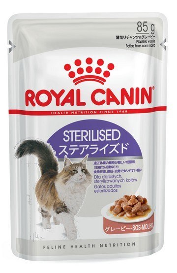 Royal Canin Sterilised w sosie karma mokra dla kotów dorosłych, sterylizowanych saszetka 85g Royal Canin Sterilised w sosie karma mokra dla kotów dorosłych, sterylizowanych saszetka 85g