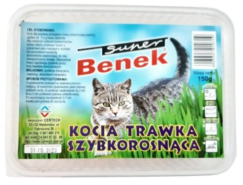 Super Benek Trawka szybkorosnąca dla kota 150g Super Benek Trawka szybkorosnąca dla kota 150g