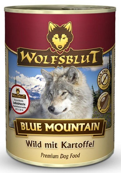 Wolfsblut Dog Blue Mountain - dziczyzna i ziemniaki puszka 395g Wolfsblut Dog Blue Mountain - dziczyzna i ziemniaki puszka 395g