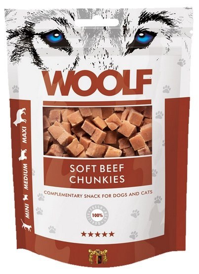 Woolf Soft Beef Chunkies 100g Woolf Soft Beef Chunkies 100g