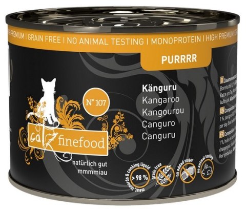 Catz Finefood Purrrr N.107 Kangur puszka 200g Catz Finefood Purrrr N.107 Kangur puszka 200g