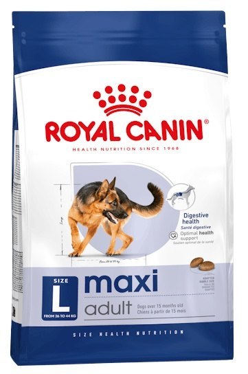 Royal Canin Maxi Adult karma sucha dla psów dorosłych, do 5 roku życia, ras dużych 18kg (15+3kg) Royal Canin Maxi Adult karma sucha dla psów dorosłych, do 5 roku życia, ras dużych 18kg (15+3kg)