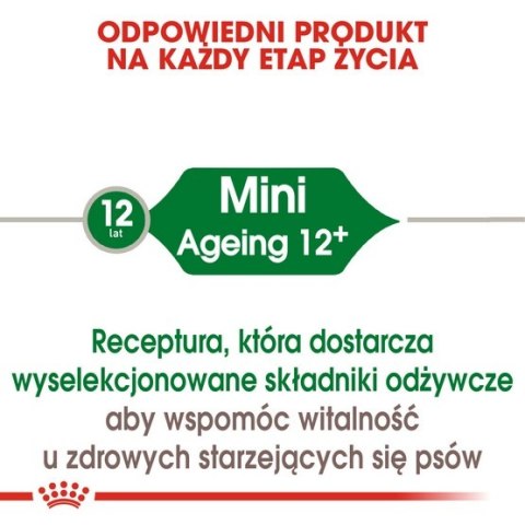 Royal Canin Mini Ageing 12+ karma sucha dla psów dojrzałych po 12 roku życia, ras małych 3,5kg Royal Canin Mini Ageing 12+ karma sucha dla psów dojrzałych po 12 roku życia, ras małych 3,5kg