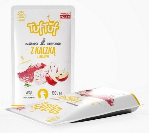 TUF TUF Kaczka z jabłkiem dla psa saszetka 100g TUF TUF Kaczka z jabłkiem dla psa saszetka 100g