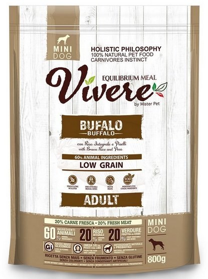 Vivere Dog Mini Adult Buffalo 800g Vivere Dog Mini Adult Buffalo 800g