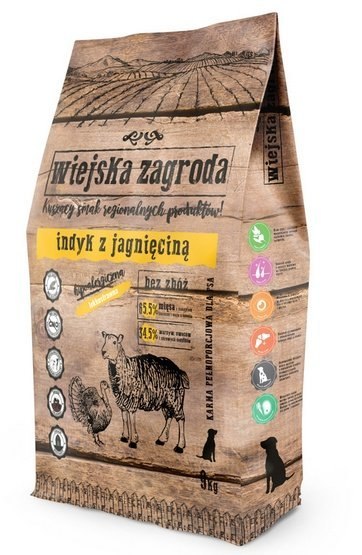 Wiejska Zagroda Indyk z jagnięciną 9kg Wiejska Zagroda Indyk z jagnięciną 9kg