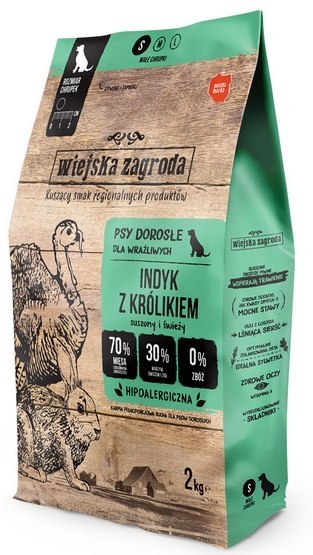 Wiejska Zagroda Indyk z królikiem small 2kg Wiejska Zagroda Indyk z królikiem small 2kg
