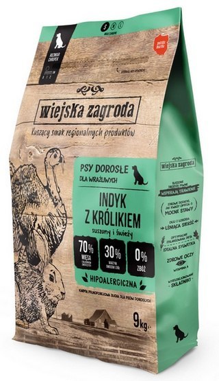 Wiejska Zagroda Indyk z królikiem small 9kg Wiejska Zagroda Indyk z królikiem small 9kg