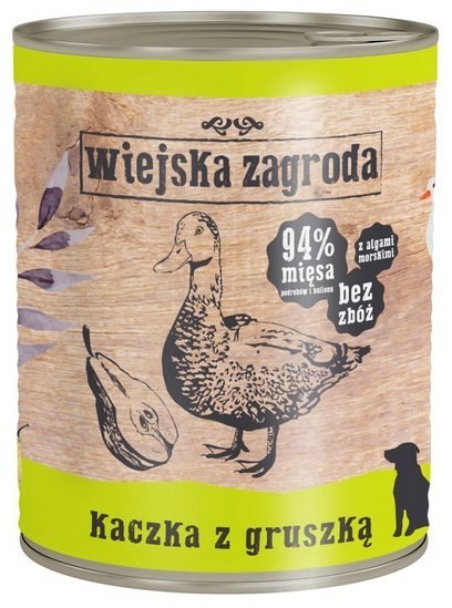 Wiejska Zagroda Kaczka z gruszką puszka 800g Wiejska Zagroda Kaczka z gruszką puszka 800g
