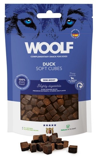 Woolf Soft Cubes Monoprotein Duck 100g Woolf Soft Cubes Monoprotein Duck 100g