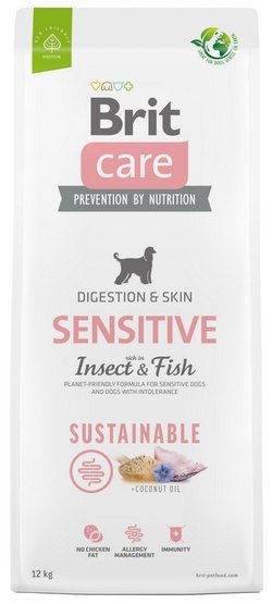 Brit Care Sustainable Sensitive Insect & Fish 14kg (12+2kg gratis) Brit Care Sustainable Sensitive Insect & Fish 14kg (12+2kg gratis)