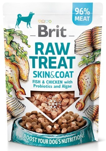 Brit Raw Treat Dog Skin & Coat Fish & Chicken 40g Brit Raw Treat Dog Skin & Coat Fish & Chicken 40g