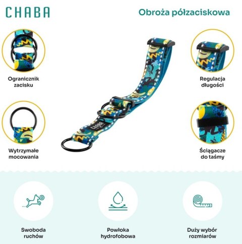 CHABA Obroża półzaciskowa Story III M Carnival CHABA Obroża półzaciskowa Story III M Carnival