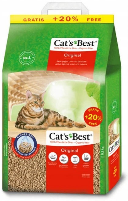 Cat's Best Original 10L / 4,3kg + 20% gratis Cat's Best Original 10L / 4,3kg + 20% gratis