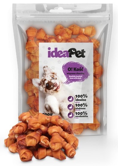 IdeaPet O! Kość wiązana z kaczką 500g IdeaPet O! Kość wiązana z kaczką 500g