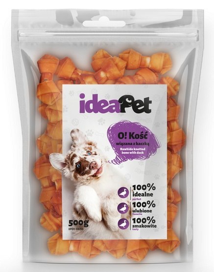 IdeaPet O! Kość wiązana z kaczką 500g IdeaPet O! Kość wiązana z kaczką 500g