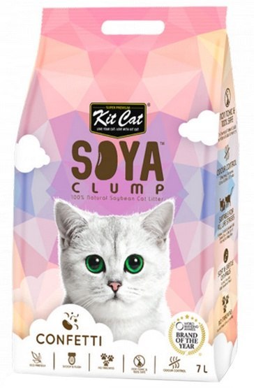 Kit Cat Żwirek ECO SoyaClump Confetti 7L / 2,5kg Kit Cat Żwirek ECO SoyaClump Confetti 7L / 2,5kg