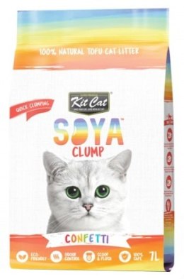 Kit Cat Żwirek ECO SoyaClump Confetti 7L / 2,5kg