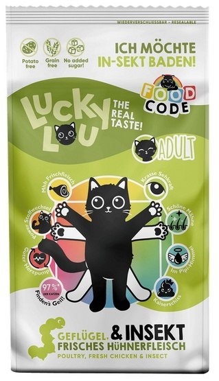 Lucky Lou Food Code Lifestage Adult Drób & Owady 340g Lucky Lou Food Code Lifestage Adult Drób & Owady 340g