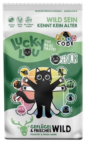 Lucky Lou Food Code Lifestage Senior Drób & Dziczyzna 1,7kg Lucky Lou Food Code Lifestage Senior Drób & Dziczyzna 1,7kg