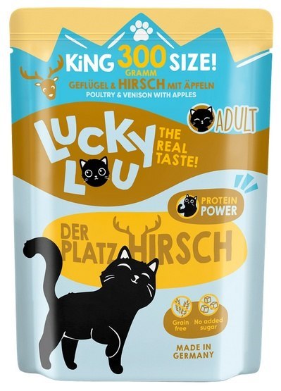 Lucky Lou Lifestage Adult Drób i jeleń saszetka 300g Lucky Lou Lifestage Adult Drób i jeleń saszetka 300g