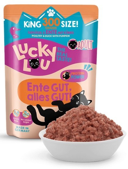 Lucky Lou Lifestage Adult Drób i kaczka saszetka 300g Lucky Lou Lifestage Adult Drób i kaczka saszetka 300g
