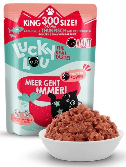 Lucky Lou Lifestage Adult Drób i tuńczyk saszetka 300g Lucky Lou Lifestage Adult Drób i tuńczyk saszetka 300g