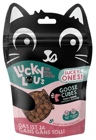 Lucky Lou Lucky Ones Cubes Kurczak & Gęś 80g Lucky Lou Lucky Ones Cubes Kurczak & Gęś 80g
