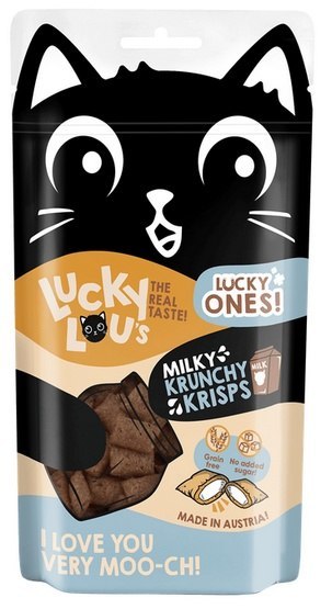 Lucky Lou Lucky Ones Krunchy Krisps Mleko 60g Lucky Lou Lucky Ones Krunchy Krisps Mleko 60g