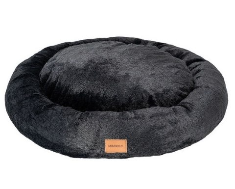 MIMIKO Pets Legowisko Shaggy okrągłe XXL 100cm czarne MIMIKO Pets Legowisko Shaggy okrągłe XXL 100cm czarne