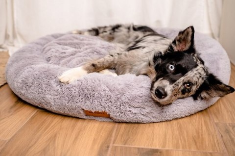 MIMIKO Pets Legowisko Shaggy okrągłe XXL 100cm szare MIMIKO Pets Legowisko Shaggy okrągłe XXL 100cm szare