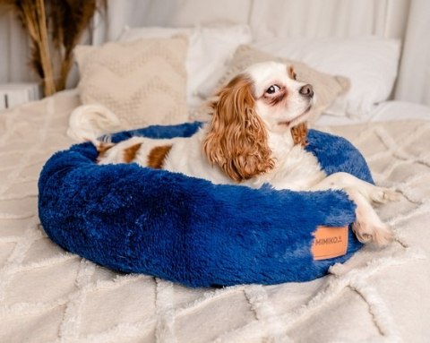 MIMIKO Pets Legowisko Shaggy okrągłe L 60cm chabrowe MIMIKO Pets Legowisko Shaggy okrągłe L 60cm chabrowe