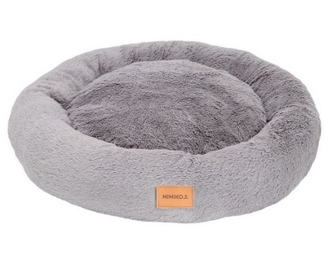 MIMIKO Pets Legowisko Shaggy okrągłe XL 75cm szare MIMIKO Pets Legowisko Shaggy okrągłe XL 75cm szare