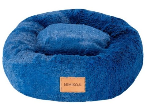 MIMIKO Pets Legowisko Shaggy okrągłe M 45cm chabrowe MIMIKO Pets Legowisko Shaggy okrągłe M 45cm chabrowe