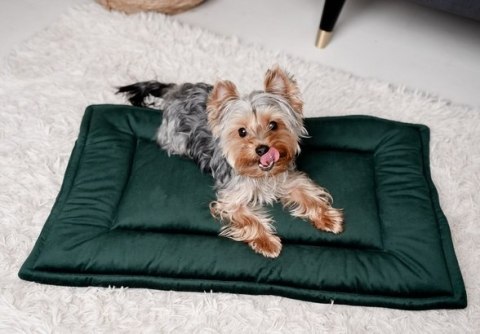 MIMIKO Pets Mata Velvet 70x50cm butelkowa zieleń MIMIKO Pets Mata Velvet 70x50cm butelkowa zieleń