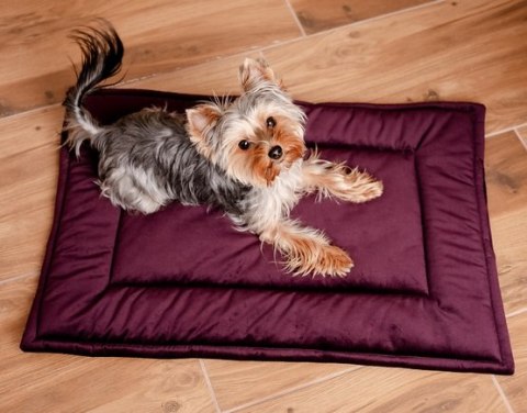 MIMIKO Pets Mata Velvet 70x50cm śliwka MIMIKO Pets Mata Velvet 70x50cm śliwka