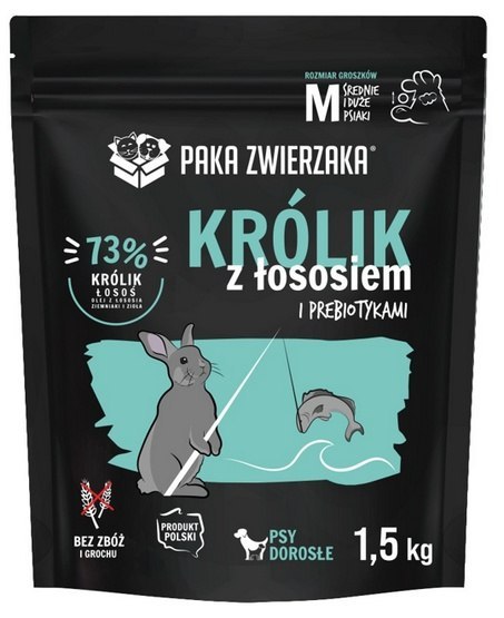 Paka Zwierzaka Seventh Heaven Królik z łososiem M 1,5kg Paka Zwierzaka Seventh Heaven Królik z łososiem M 1,5kg