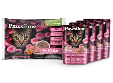 Pawsome Adult Pute - indyk saszetki 4x85g Pawsome Adult Pute - indyk saszetki 4x85g