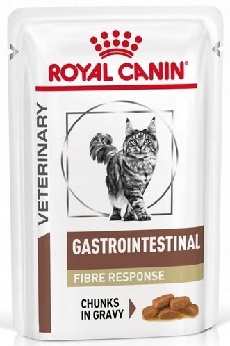 Royal Canin Veterinary Diet Feline Gastrointestinal Fibre Response w sosie saszetka 85g Royal Canin Veterinary Diet Feline Gastrointestinal Fibre Response w sosie saszetka 85g