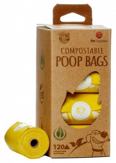 Toby's Choice BIOdegradowalne kompostowalne worki na odchody 120szt Toby's Choice BIOdegradowalne kompostowalne worki na odchody 120szt
