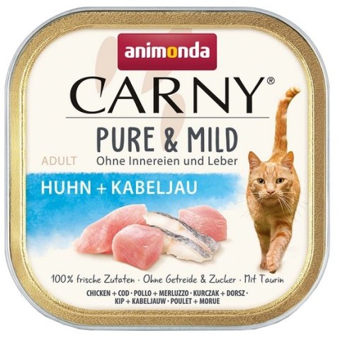 Animonda Carny Pure & Mild Kurczak + Dorsz tacka 100g Animonda Carny Pure & Mild Kurczak + Dorsz tacka 100g