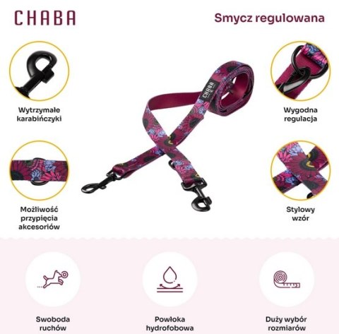 CHABA Smycz regulowana Story III L 25mm/260cm Lakota CHABA Smycz regulowana Story III L 25mm/260cm Lakota