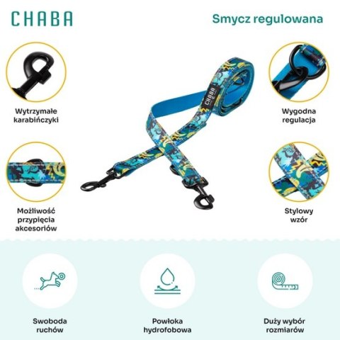 CHABA Smycz regulowana Story III M 20mm/260cm Carnival CHABA Smycz regulowana Story III M 20mm/260cm Carnival